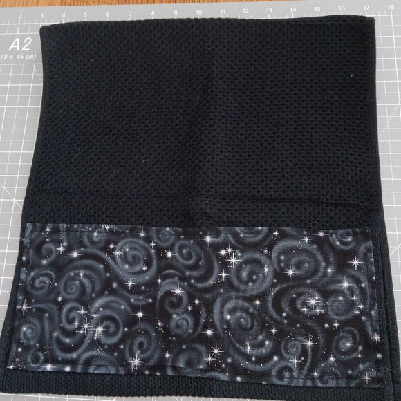 Midnight Stars Quilted Hand Towel - Picture 1 of 3